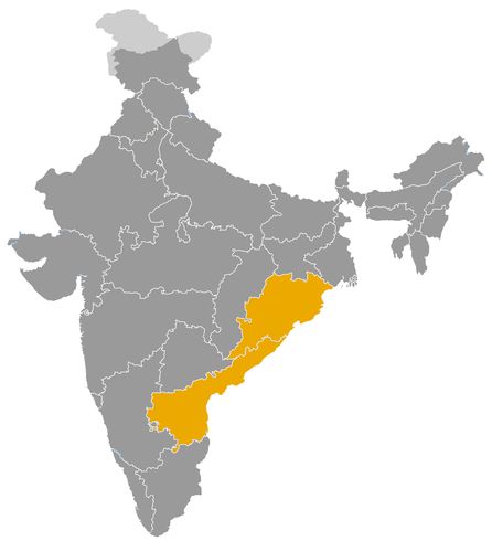 India • |1078/1434| • Eastern Ganga dynasty: map